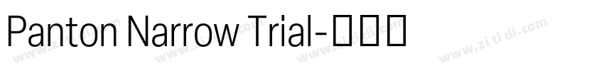 Panton Narrow Trial字体转换